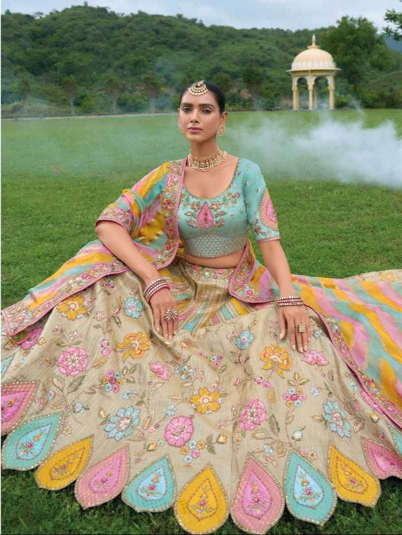 Silk Embroidered Lehenga for Elegant Traditional Wear - MYLUXURY LANE ENTERPRISE